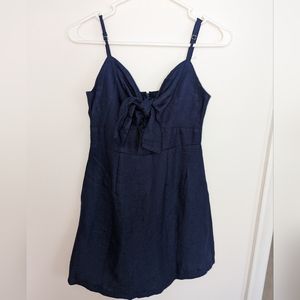 Navy Tied Saints & Secrets Short Dress